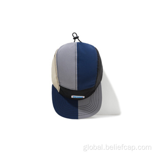 Structured Baseball Ball Cotton Fabric Five Panel Camping Cap Manufactory